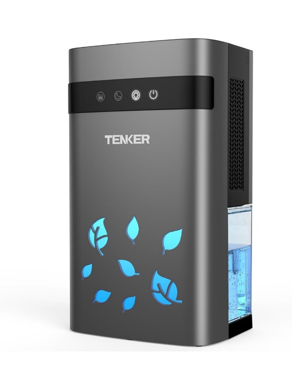 Quiet 77oz Dehumidifier for Home, Auto Shut Off, Sleep Mode, LED Light, 1000
